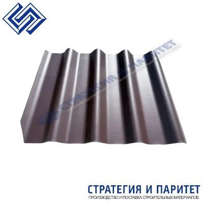 Минеральная черепица RIMROOF 720x940x5,8 мм шоколад RAL 8017 со срезанными углами