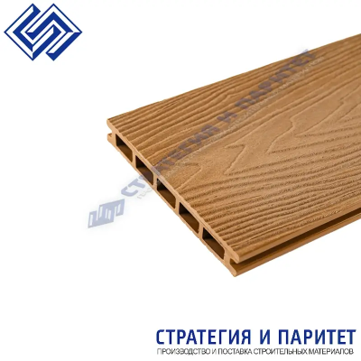 Террасная доска МПК 3000x150x24 Верста (3D тиснение / вельвет) ОРЕХ