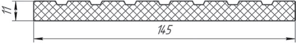 Заборная доска классика 145x11 мм Заборная доска классика 145x11 мм